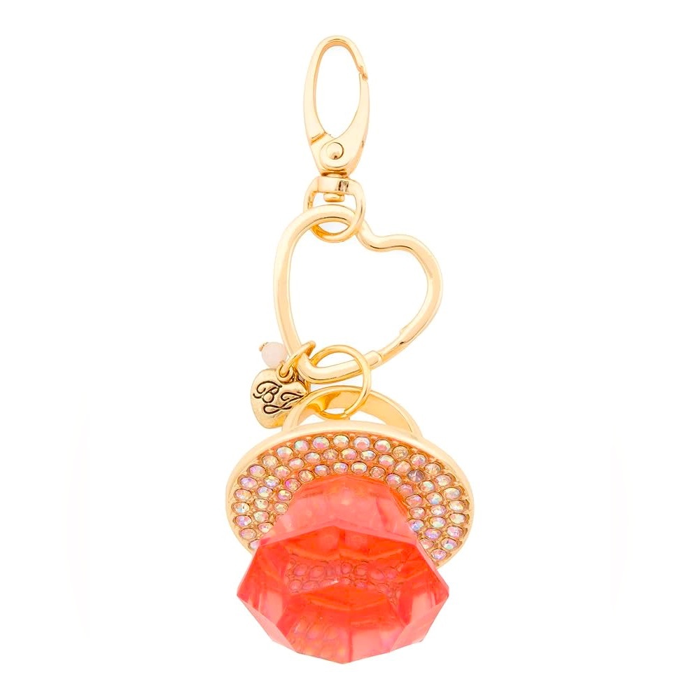 Betsey Johnson Pink Ring Pop Keychain Handbag Charm - Picture 3 of 6